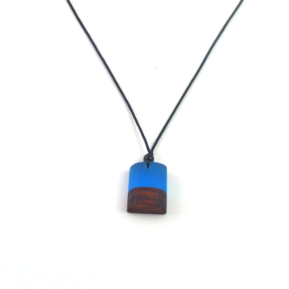 wood resin pendent